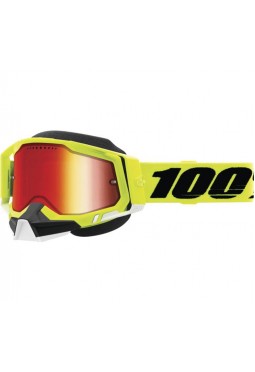 Antiparra RACECRAFT 2 Snowmobile-Ski/Snowboard-Fluo Yellow-Mirror Red Lens