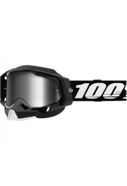 Antiparra RACECRAFT 2 Snowmobile-Ski/Snowboard- Black - Mirror Silver Lens