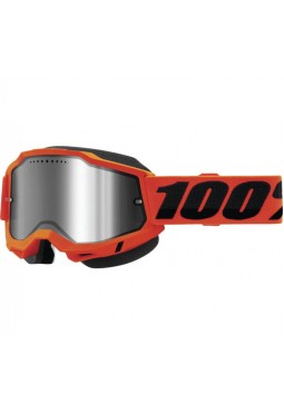 Antiparra ACCURI 2 Snowmobile-Ski/Snowboard- Orange - Mirror Silver Lens