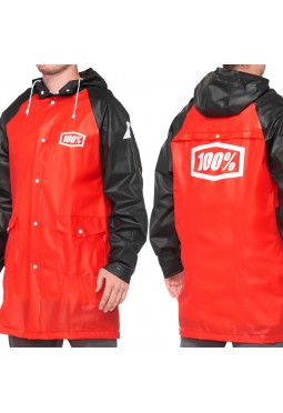 Impermeable 100% Mechanic's Raincoat - Rojo y Negro