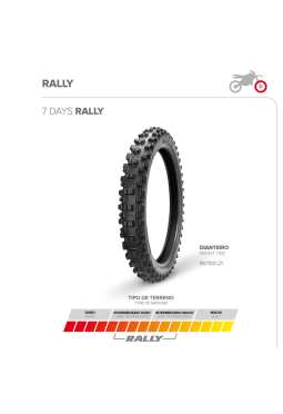 Cubierta Enduro Borilli  EXC 7 DAYS RALLY 90/100-21