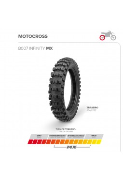 Cubierta Motocross Borilli B007 Infinity MX 110/90-19