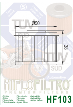 FILTRO ACEITE HIFLOFILTRO HONDA CRF 250/CBR300 17/18