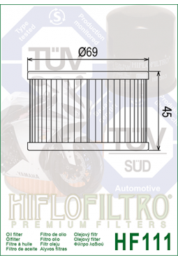 Filtro aceite HIFLOFILTER HF111 VT250 CB400 CX500 CX650