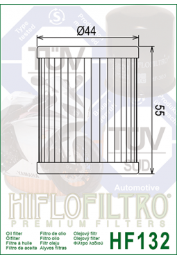 Filtro aceite HIFLOFILTER HF132 DR125/LT 160/230/250/300 4WD