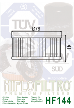 Filtro aceite HIFLOFILTER HF144 FZ400 XS400 FZ600 FZ 700 XJ900