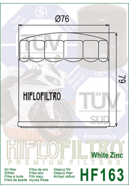 Filtro aceite HIFLOFILTER HF163 BMW K75/85/100/1100/1200