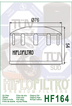 Filtro aceite HIFLOFILTER HF164 BMW 1100/1200