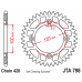 Corona de Aluminio JT YZ 80/85 93-09 47D Autolimpiante