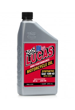 Aceite Sintético SAE 10W-40 para motos de alto rendimiento Lucas Oil