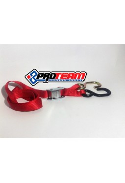 Juego de Zunchos PROTEAM MX Rojo 2.5cm x 1.42 metros