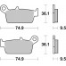 Pastilla Freno Sinterizada 604SI Gas Gas Honda XR Kawasaki KLX Yamaha WR-WRF