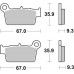 Pastilla Freno Frente Sinterizado 790RSI Kawasaki KXF Suzuki RMZ