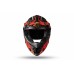 Casco Ufo Intrepid Negro - Naranja - Rojo