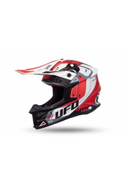 Casco Ufo Intrepid Rojo - Blanco